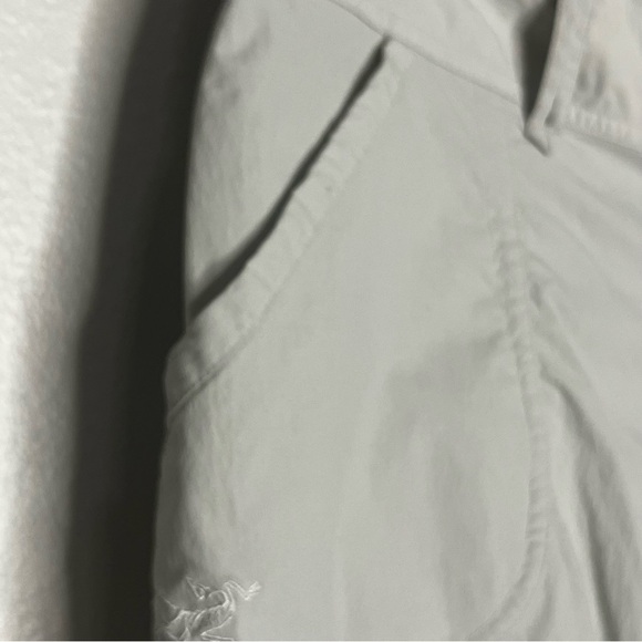 Arc’teryx Outdoor Shorts Women 8 Gray Nylon Bermuda Chino Hiking Stretch Logo - Picture 5 of 9